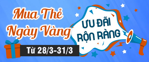 {Khuyến mãi sock} Mua thẻ ngày vàng - Ưu đãi rộn ràng