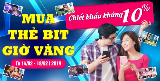 Mua Thẻ Bit Giờ Vàng - Chiết Khấu Khủng 10%