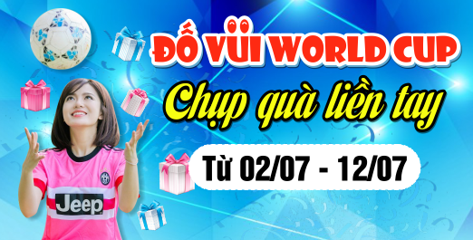 Đố Vui World Cup Chụp Quà Liền Tay