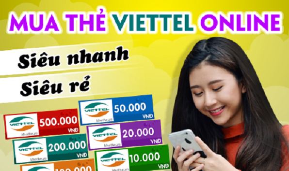 Giới thiệu hình thức mua thẻ viettel online
