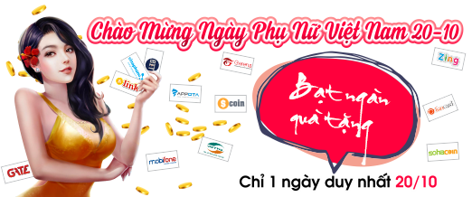 Tưng bừng ngày 20-10 - Bạt ngàn quà tặng