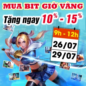 Mua Bit Giờ Vàng - Tặng Ngay 10-15%