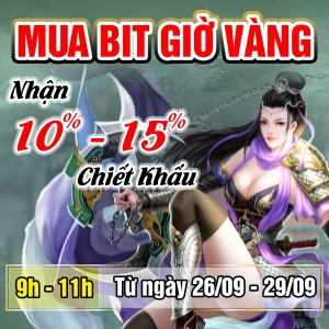 Mua Bit giờ vàng - Nhận 10-15% chiết khấu