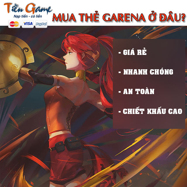 Mua thẻ Garena online siêu nhanh, siêu rẻ ở bất  kỳ nơi đâu