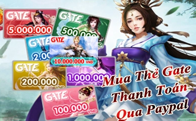 Cách mua thẻ gate bằng paypal nhanh chóng và tiện lợi