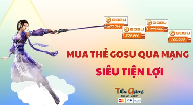 Mua thẻ Gosu qua mạng tiện lợi chỉ trong vài bước cơ bản