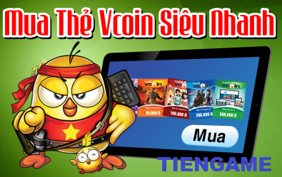 Mua thẻ vcoin bằng thẻ visa qua ba bước