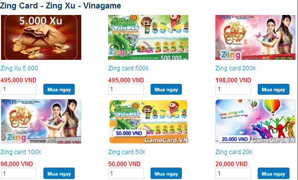 Mua thẻ Zing online vào thứ 5 hàng tuần nhận ưu đãi lớn