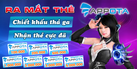 Ra Mắt Thẻ Appota - Chiết Khấu Thả Ga , Nhận Thẻ Cực Đã