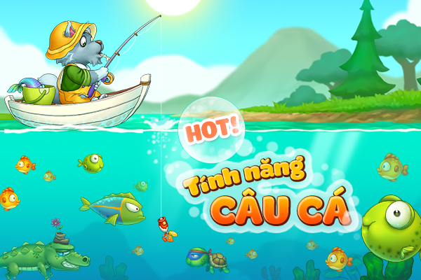 Tìm hiểu tính năng câu cá trong Khu Vườn Trên Mây
